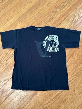 Medusa Graphic Navy T-Shirt Size L Designer Inspired Streetwear Y2K Style